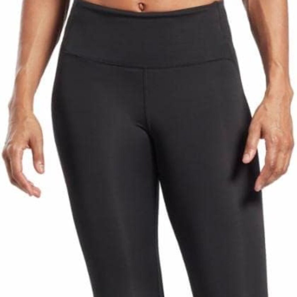 Reebok Lux Perform High-Rise Leggings - Black - Womens Size Large